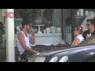 Miley at a restaurant with Liam in Los Angeles on May 12th 2012